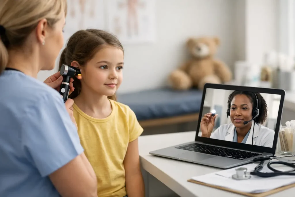 Remote Child Exams for School-Based Care Programs