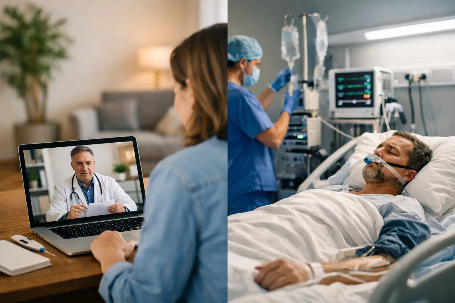 Remote Exams at Home Cut ICU Days and Costs
