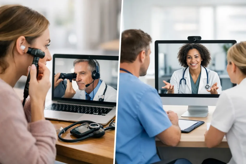 Remote Exams vs Video Visits for Care Teams
