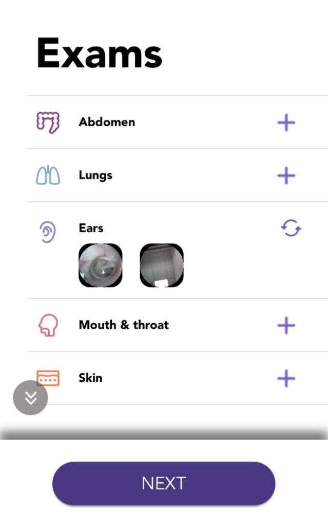 Ears N9+ app guidance screen