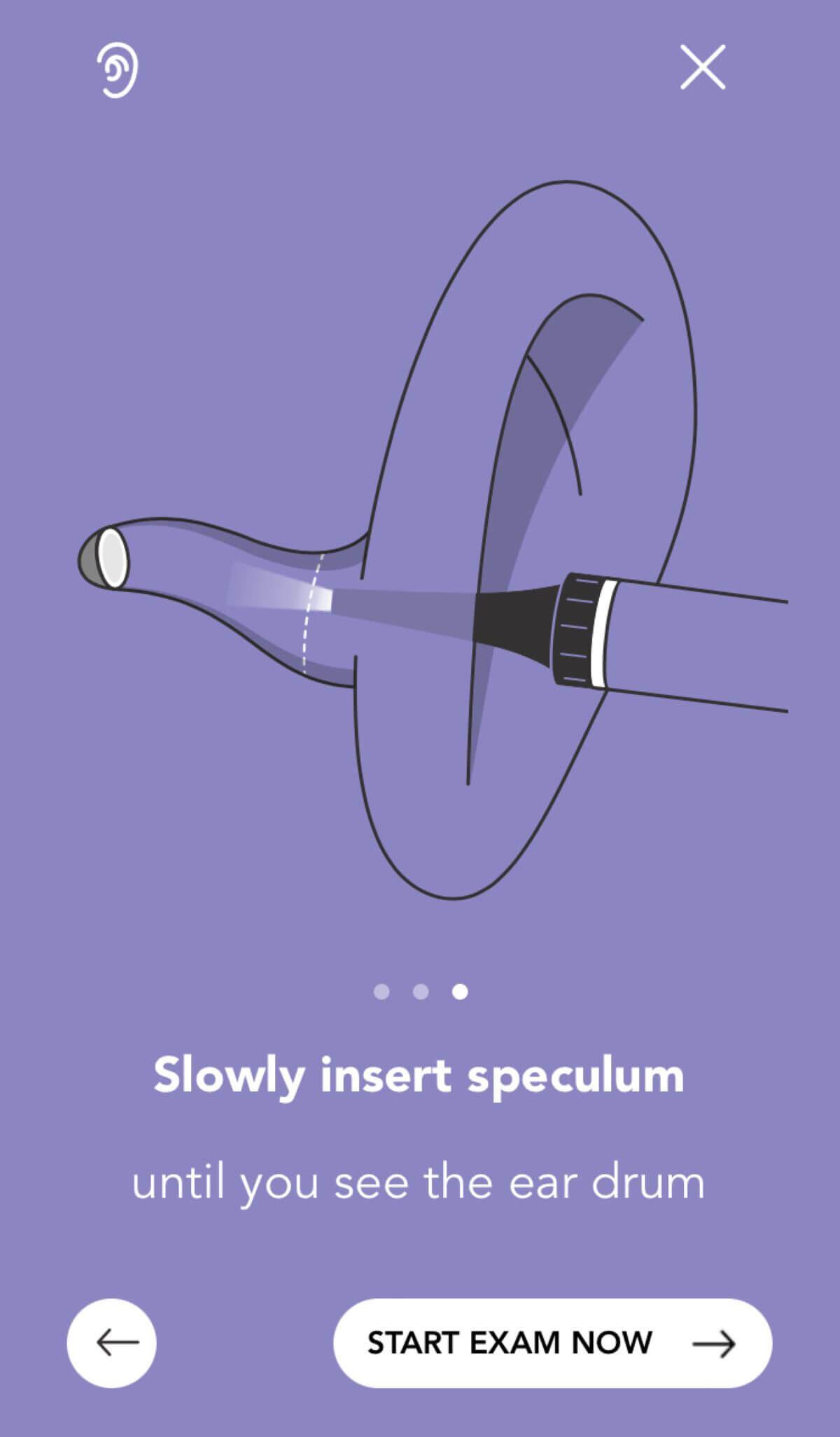 Ears N9+ app guidance screen
