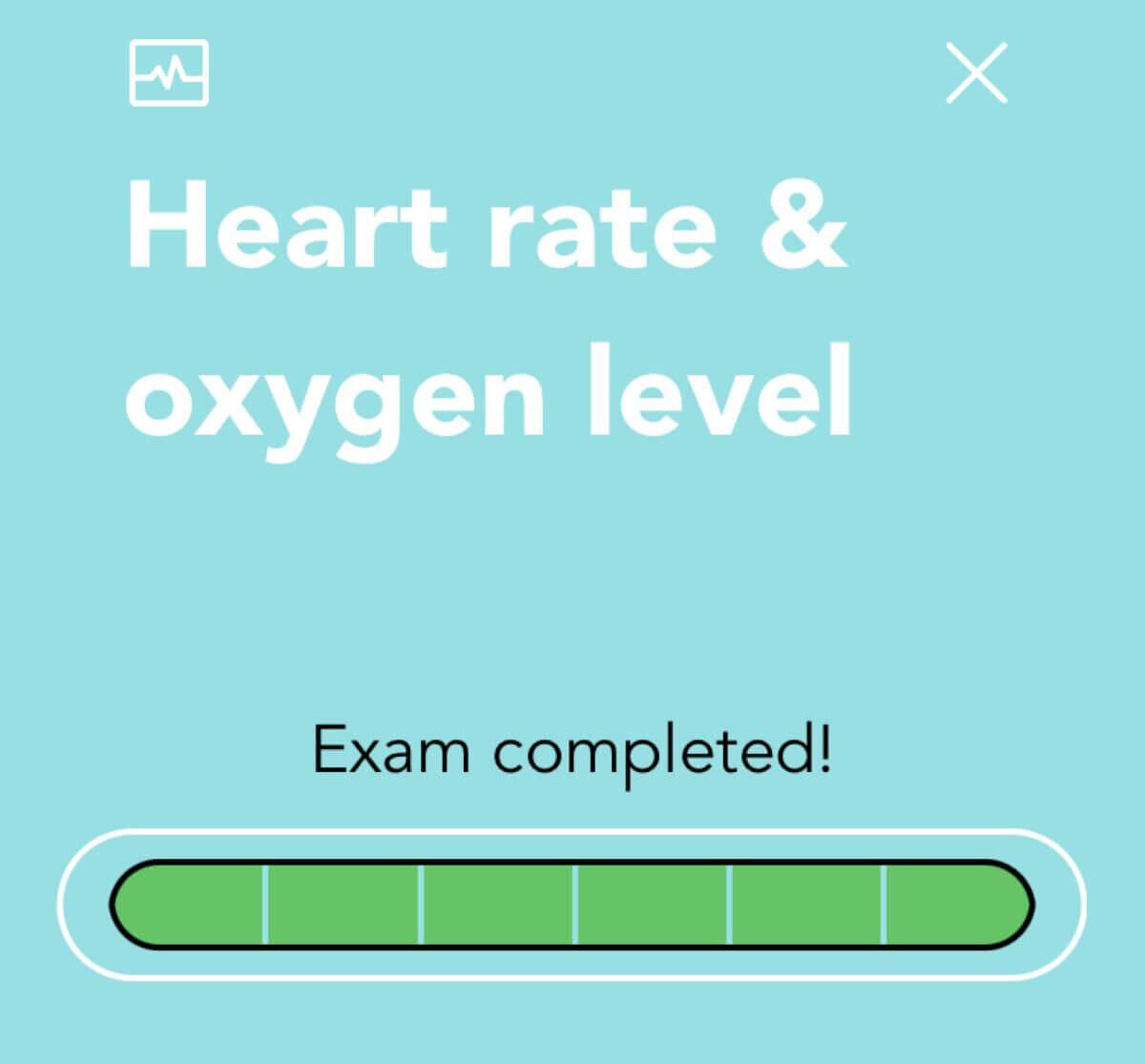 Heart Rate & Oxygen Level N9+ app guidance screen