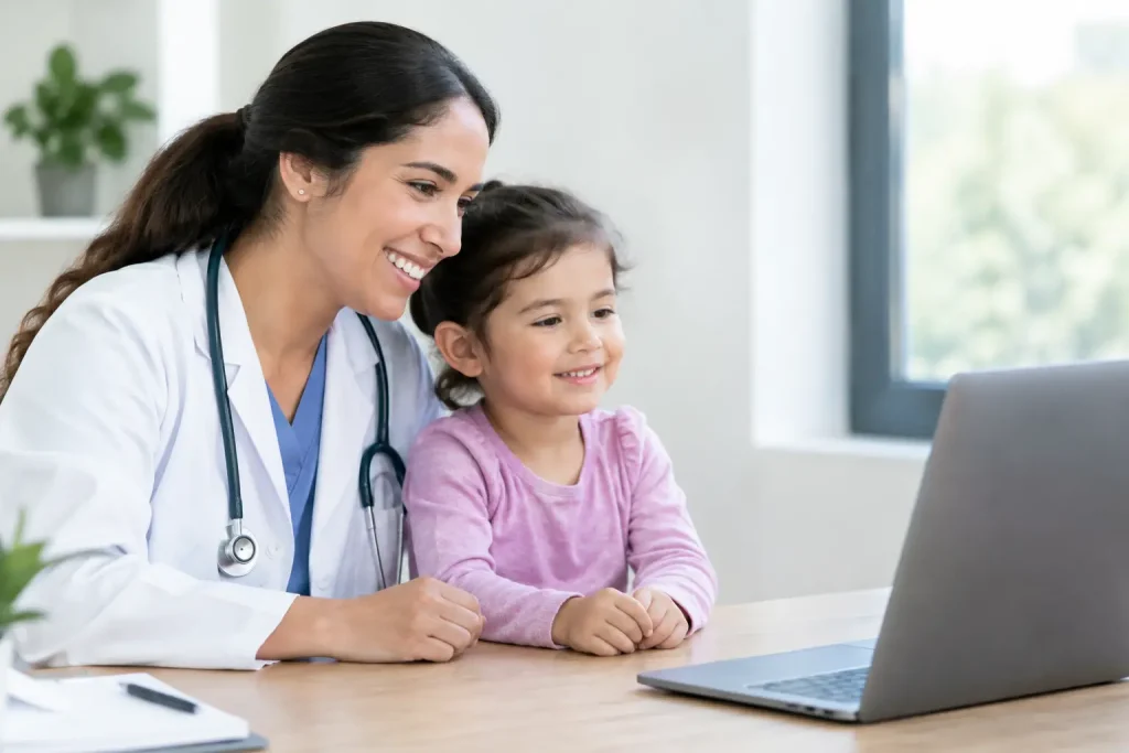 N9+ Child Exam Demo for Pediatric Telehealth Providers